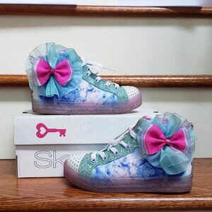 Twinkle Toes Bow Brights Light Up Hi Tops Sneaker